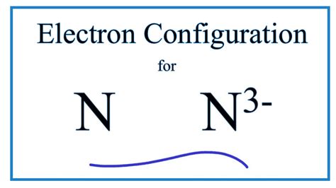 n3- electron configuration